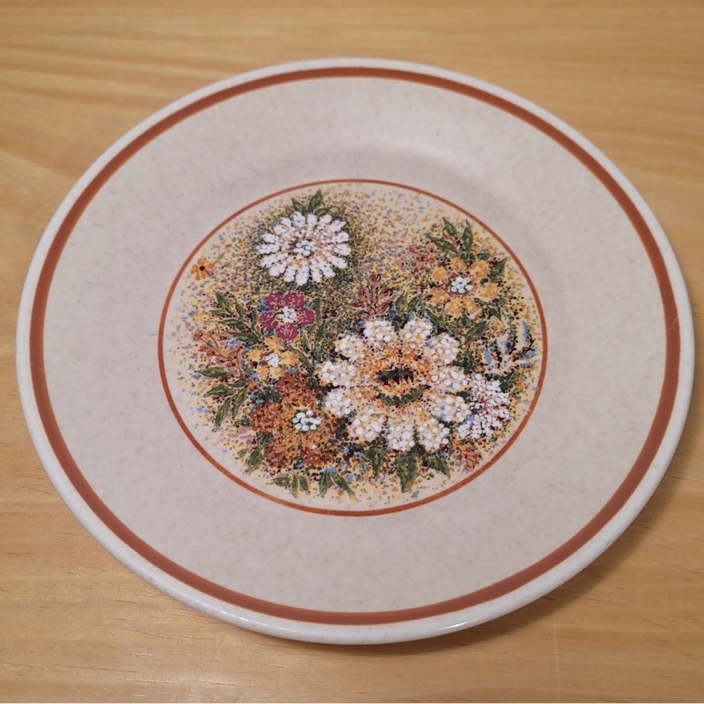 (1) VTG TemperWare by Lenox Magic Garden 8” Salad Plate replacement EVC